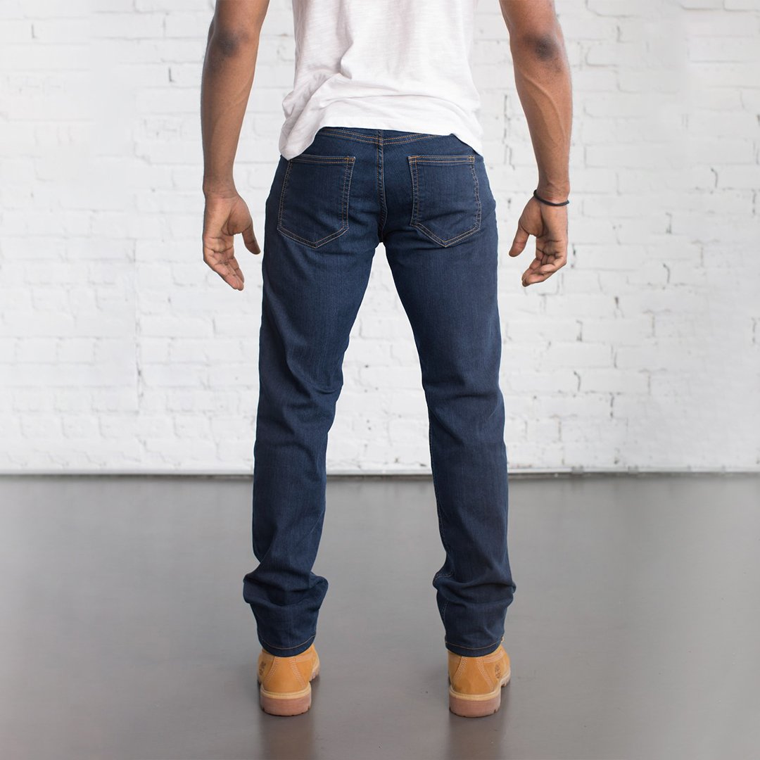 Dearborn Denim & Apparel Men's Tailored Fit Medium Wash Jeans
