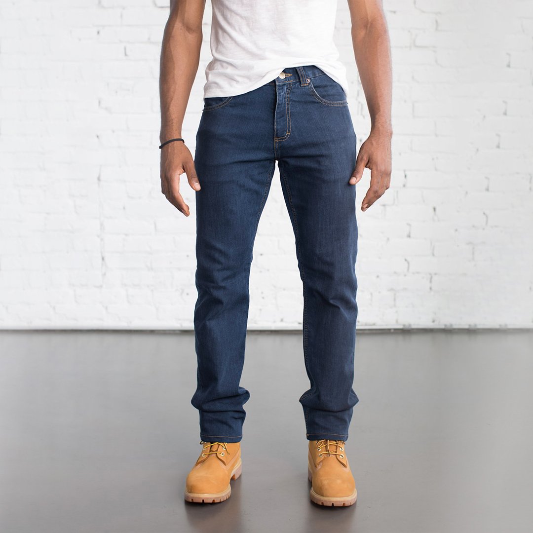 Dearborn Denim & Apparel Men's Tailored Fit Medium Wash Jeans