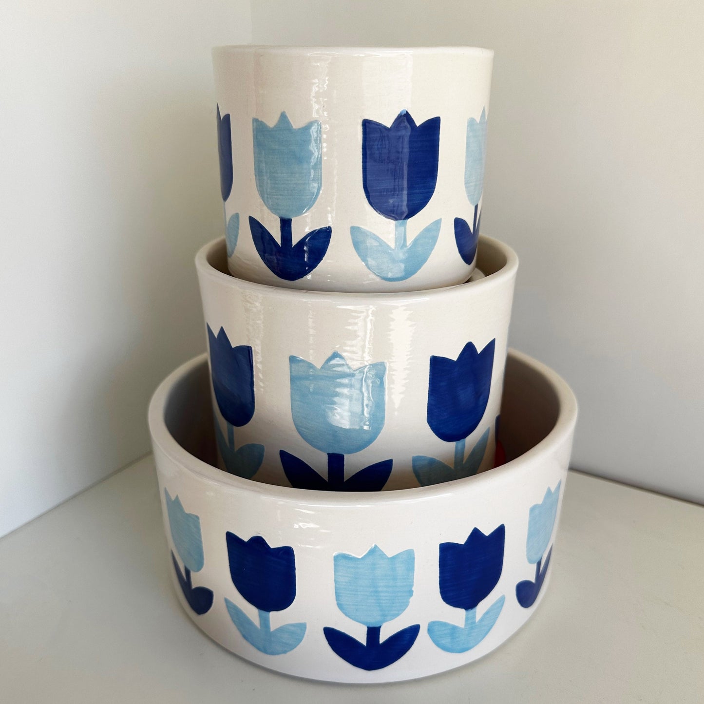 Tulip Fever Hand Poured Candle & Vase - choice of colors