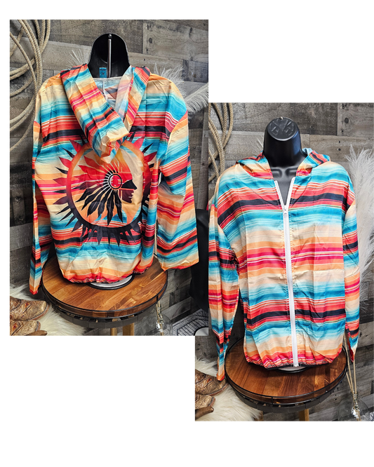Serape Native beach jacket