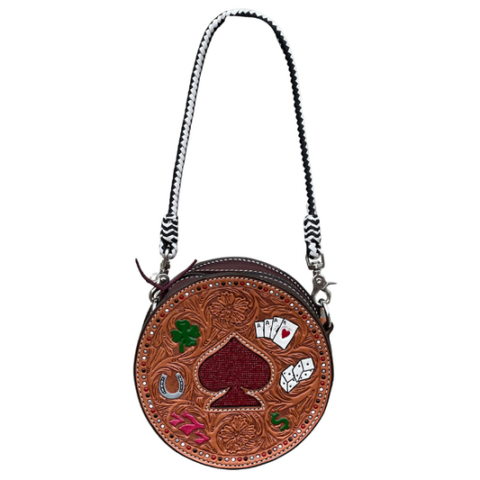 Alamo Saddlery 8" Canteen - Feelin' Lucky (Red Ace)