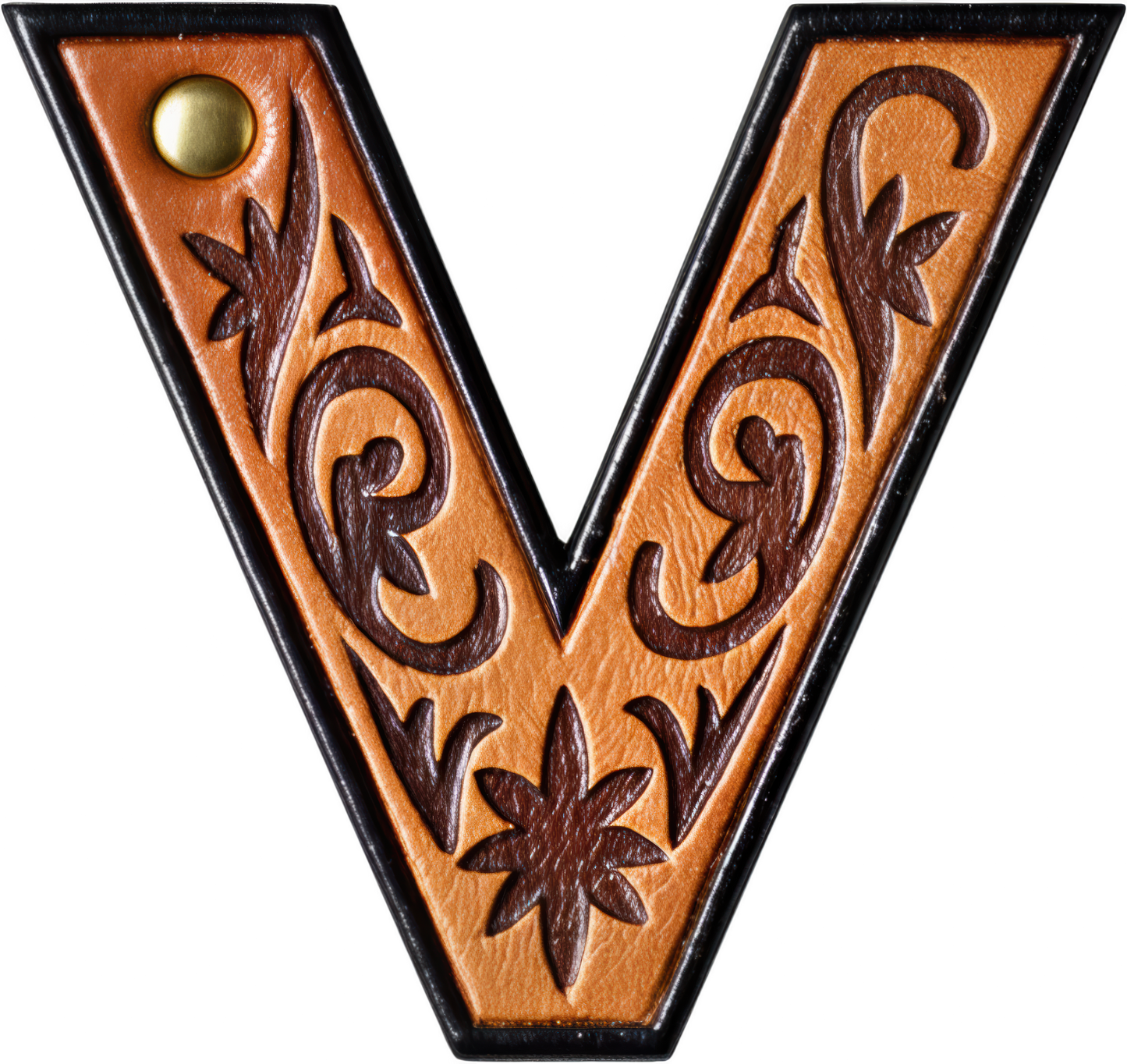 Monogrammed Initial Western Leather Look Saddle Longhorn Cowboy Cowgirl Kitchen Dish Towels Made in America