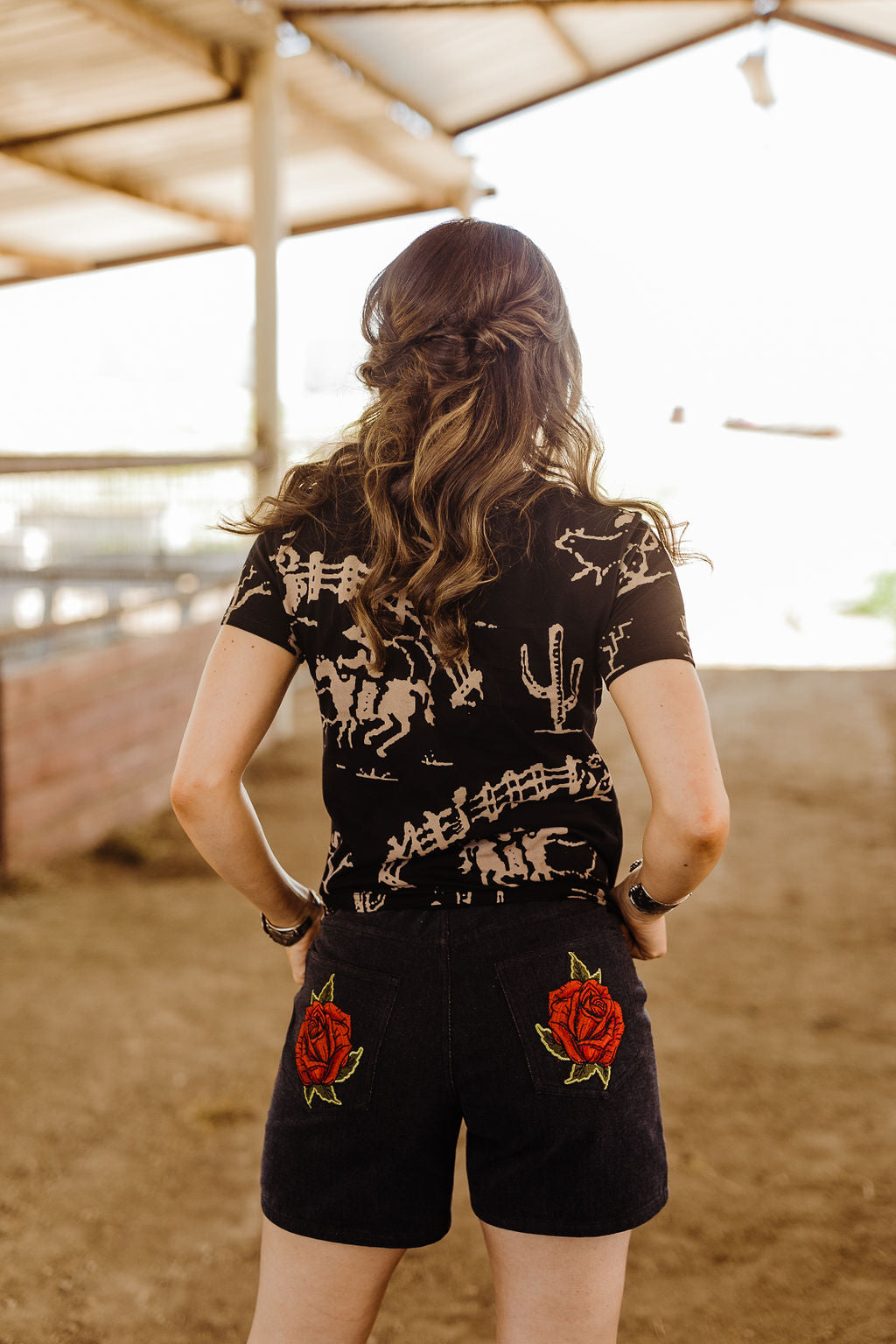 Rodeo Quincy Ryder Rose Shorts