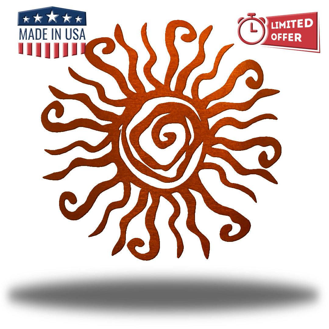 Riverside Designs Wacky Sun Metal Wall Art Choice of Colors Made in America