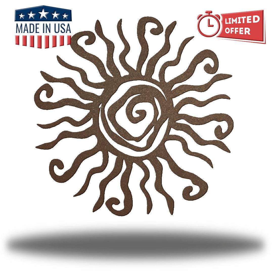 Riverside Designs Wacky Sun Metal Wall Art Choice of Colors Made in America