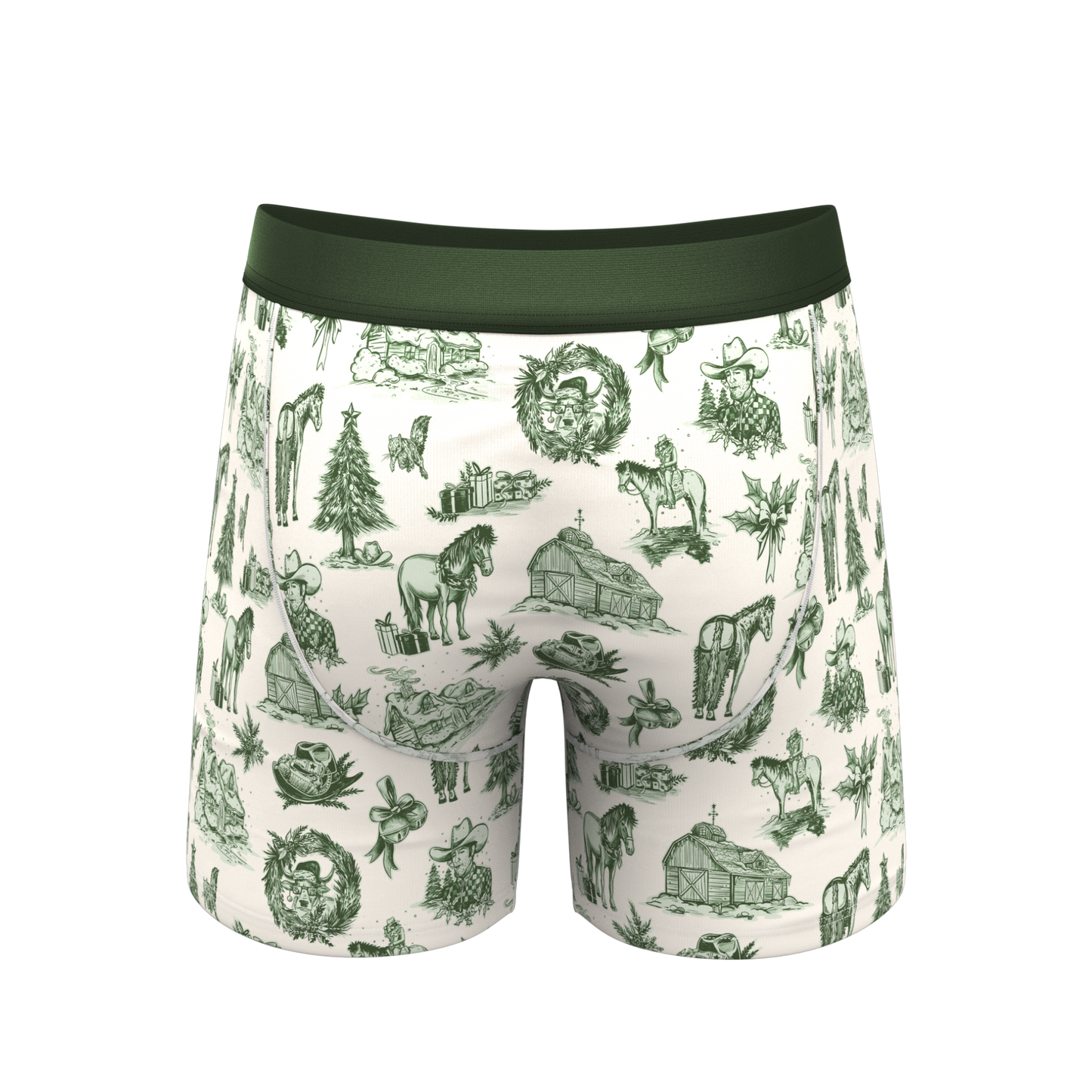 The Western Wonderland | Western Toile Ball Hammock® Pouch Underwear With Fly