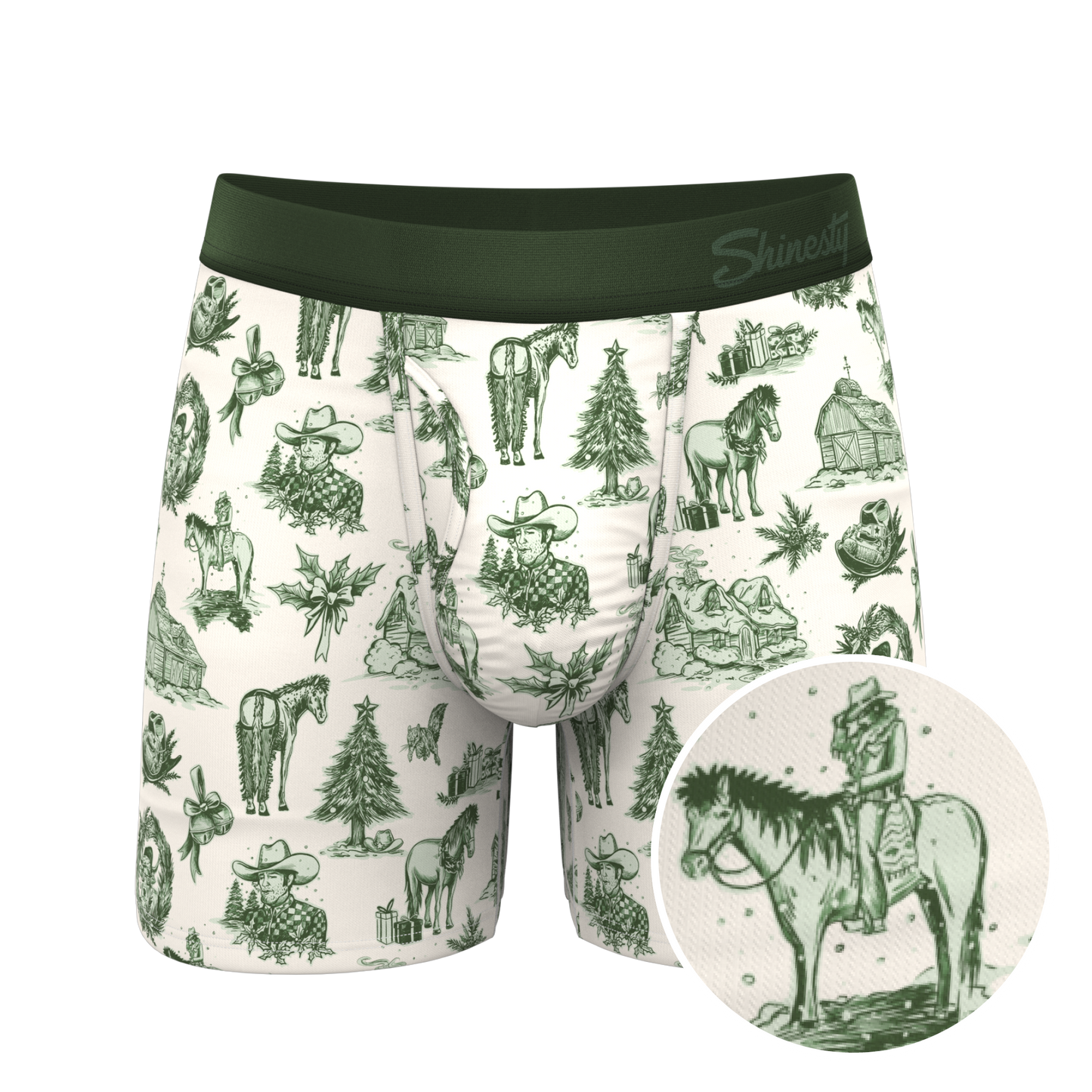 The Western Wonderland | Western Toile Ball Hammock® Pouch Underwear With Fly