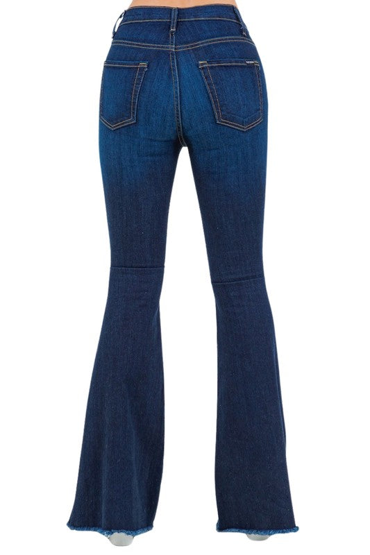 Rodeo Bell Bottom Jean in Dark Denim 34" inseam