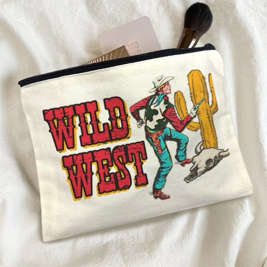 Wild West Cowboy Cosmetic Bag Pack of 5 Made in America