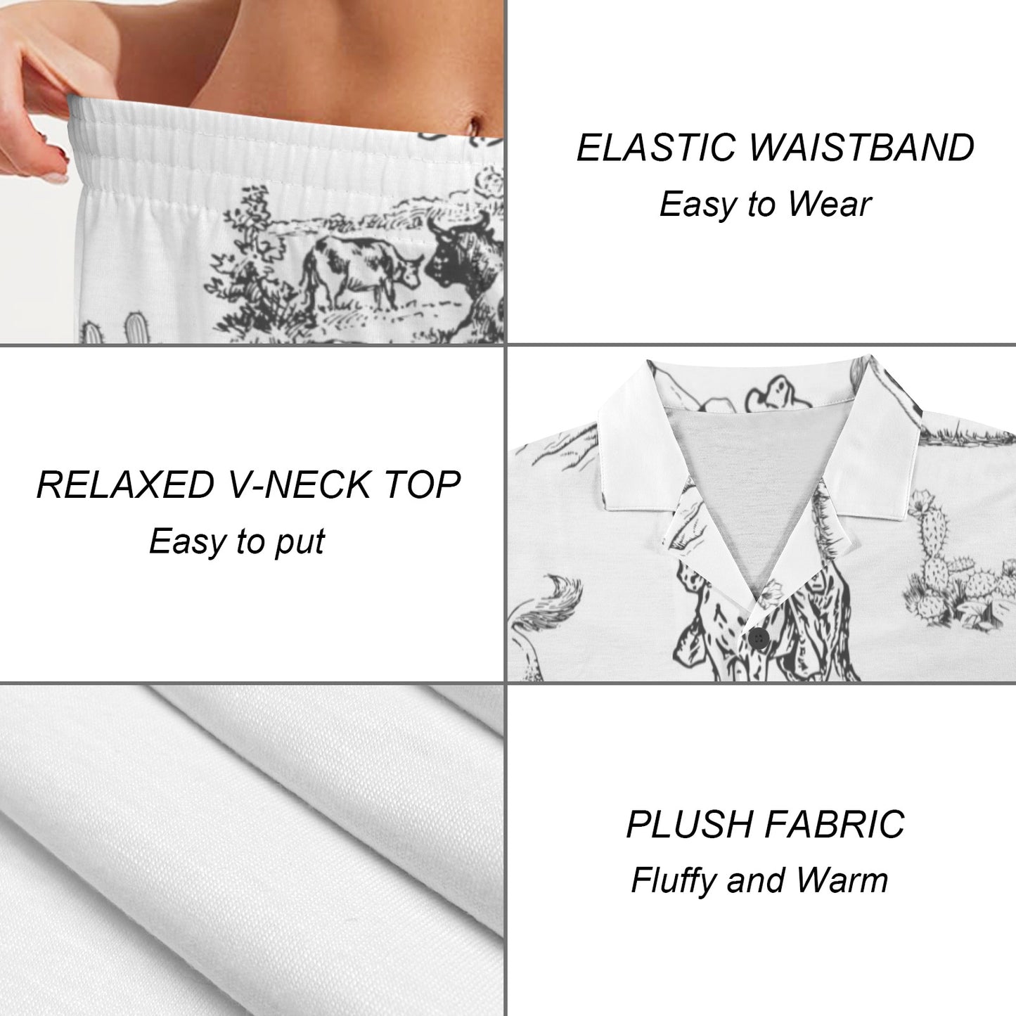 Baha Ranch Ranch Life Women's Pajama Set Made in America