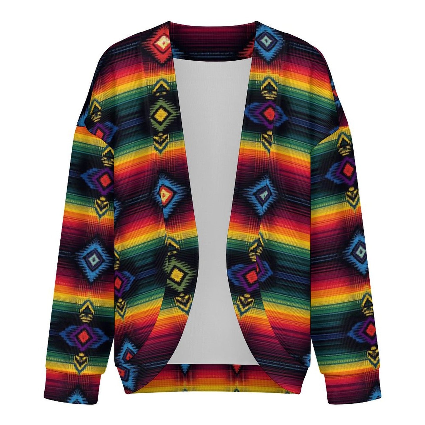 Colores de Mexico Serape Drop Shoulder Cardigan