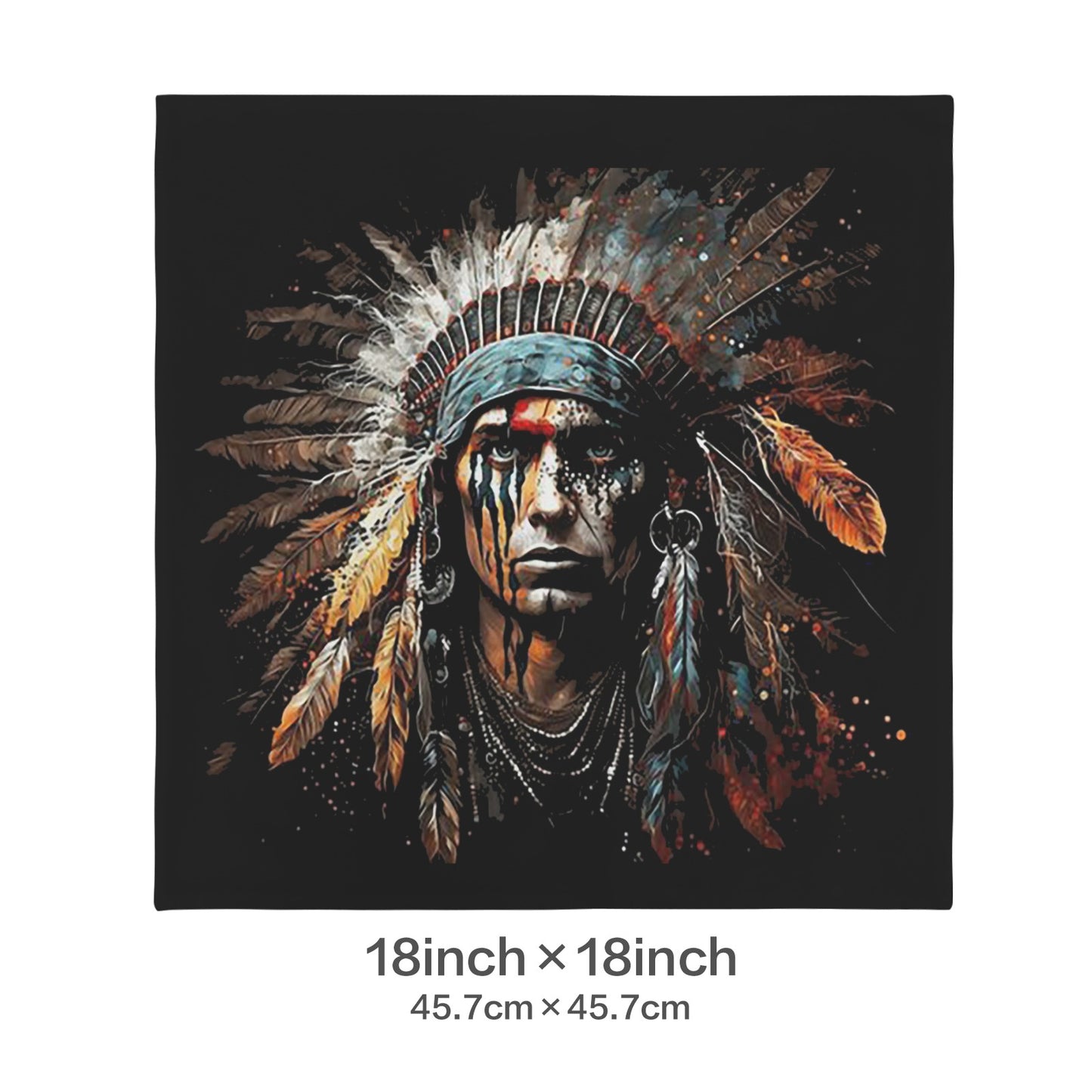 Baha Ranch Painted Native Velvety Soft Pillow Case Made in America