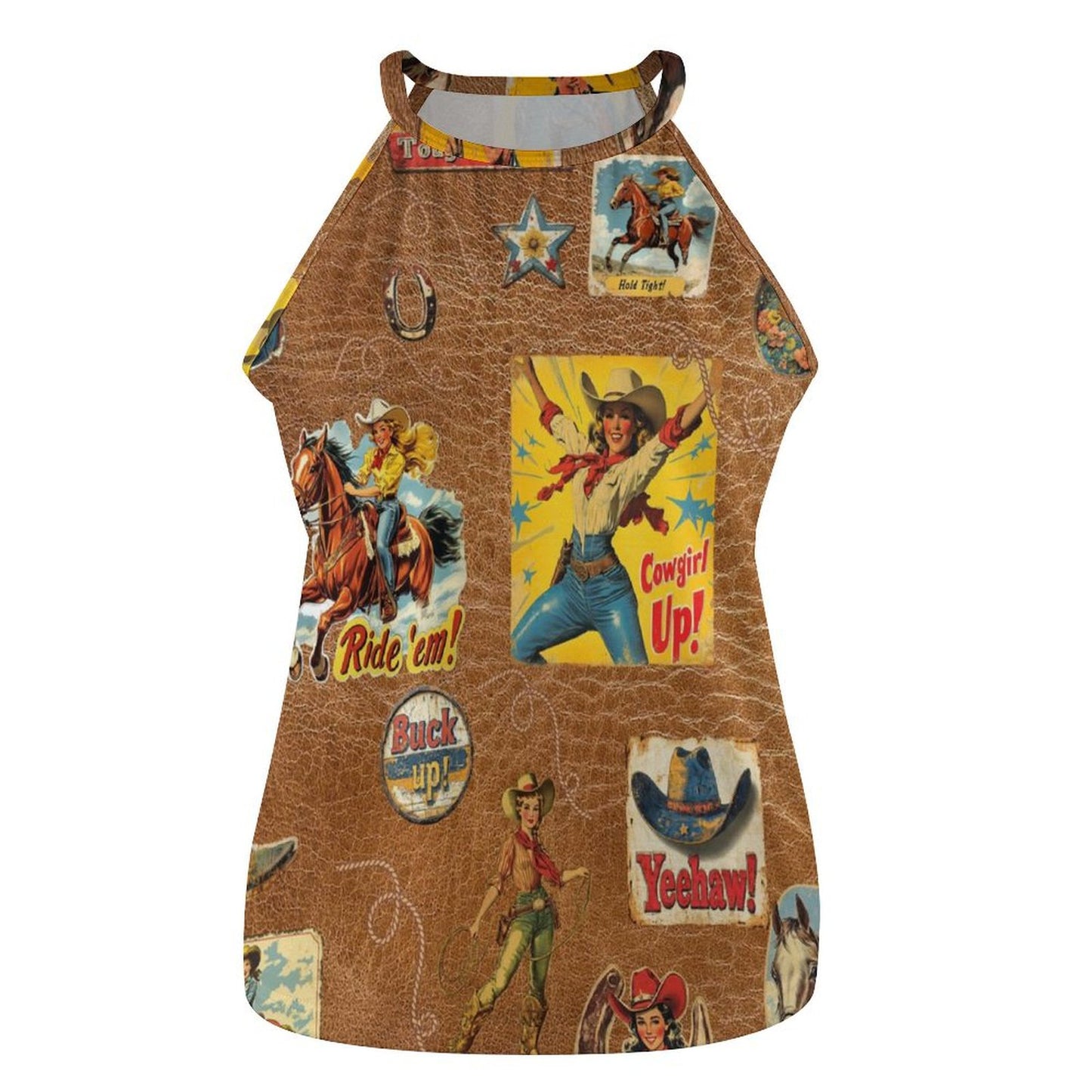 Vintage Cowgirl Collage Tank Top