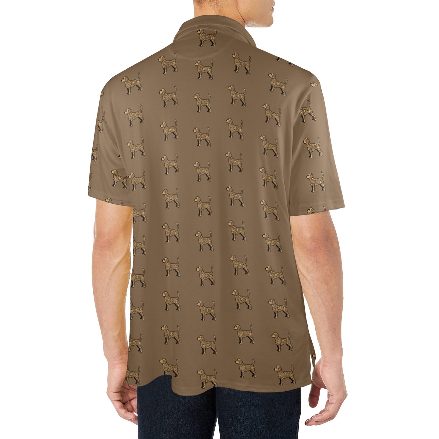 Baha Ranch Save the Beagles Men's Polo Style Shirt