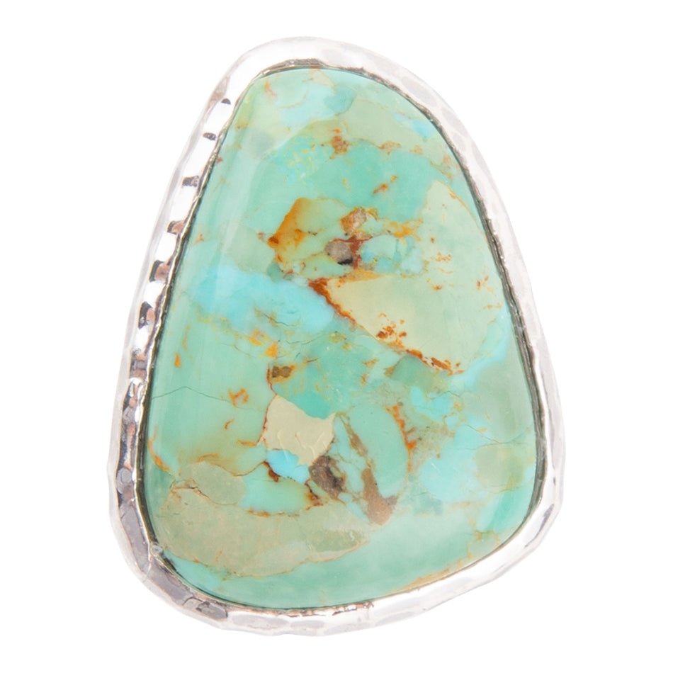 Abstract Turquoise and Sterling Silver Ring