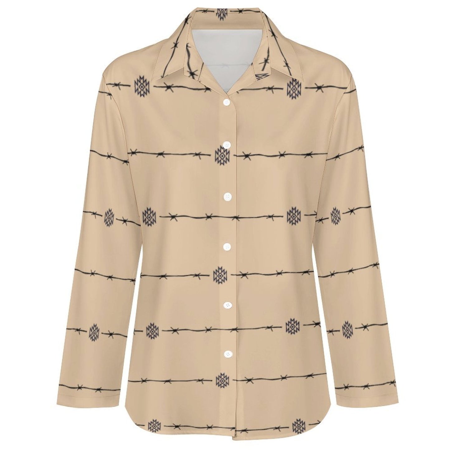 Baha Ranch Son of A Bitch Barbwire Button Up Blouse