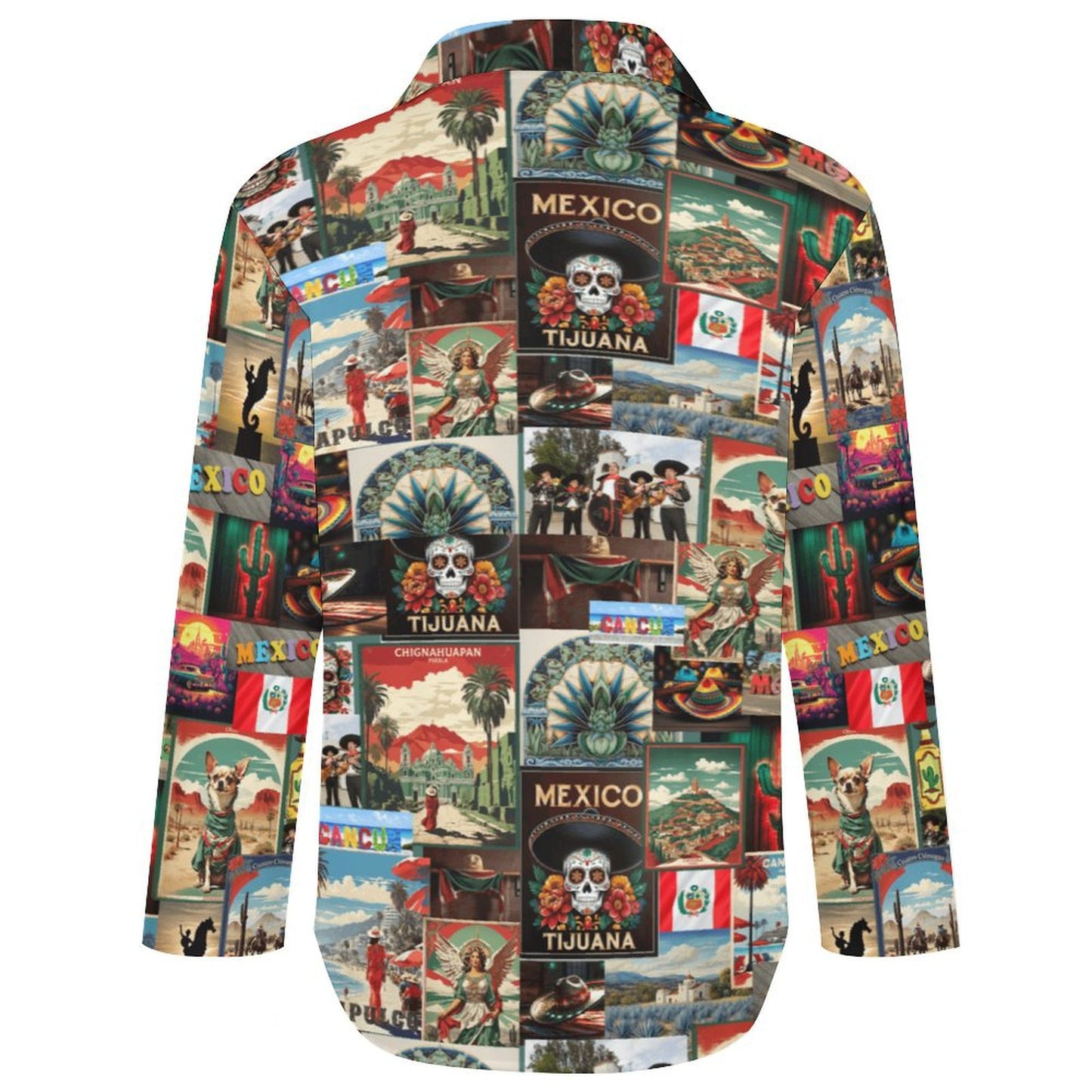 Colores de Mexico Destination Mexico Button Up Shirt