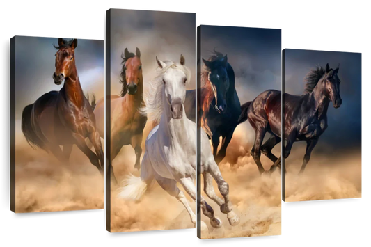 Running Herd Of Horses Wall Art