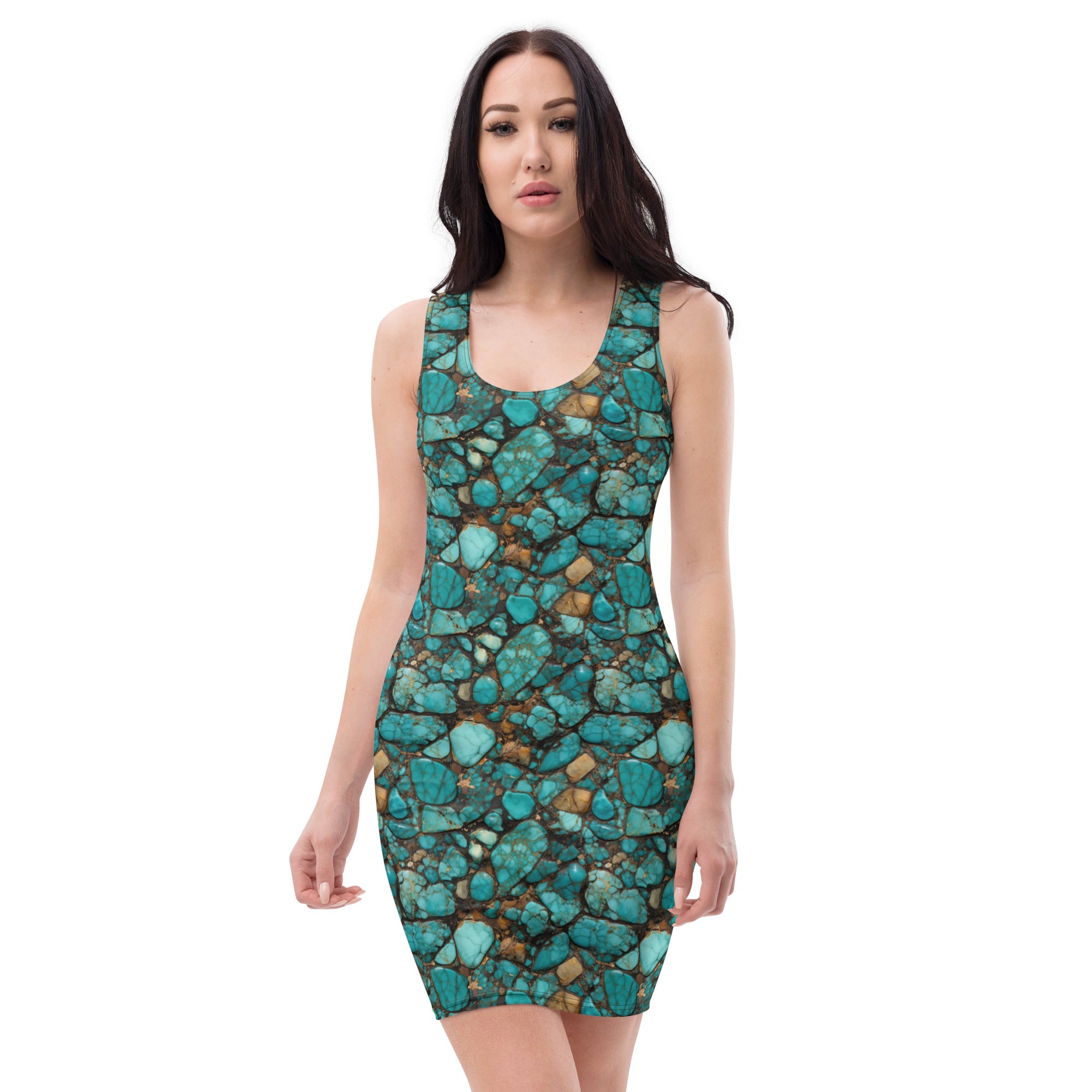 Turquoise western outlet dress