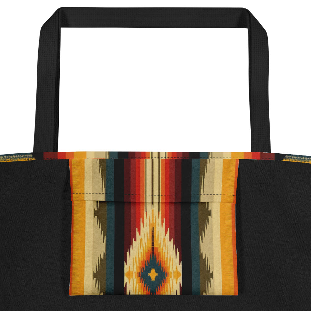 Southwest Serape All-Over Print Large Tote Bag