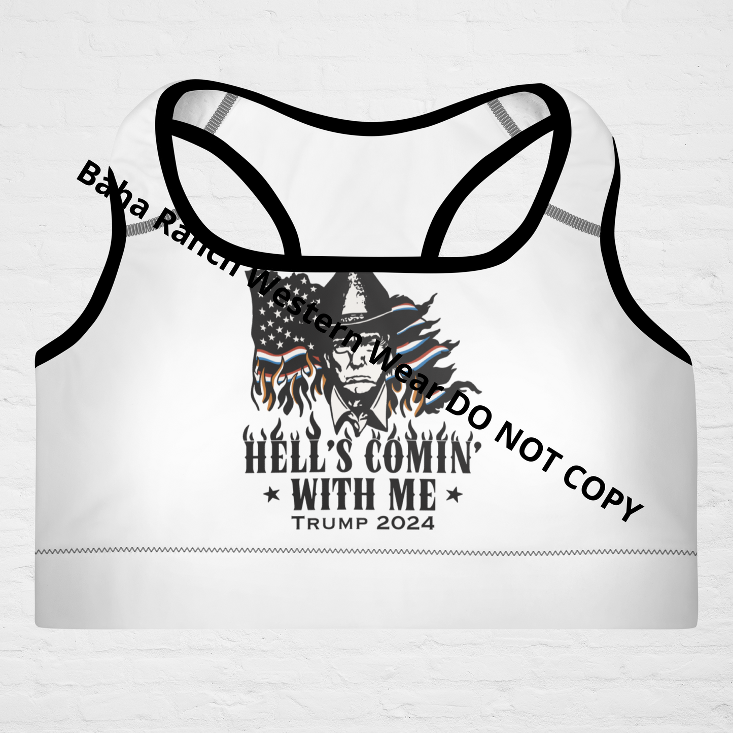 Hells Comin With Me Padded Sports Bra