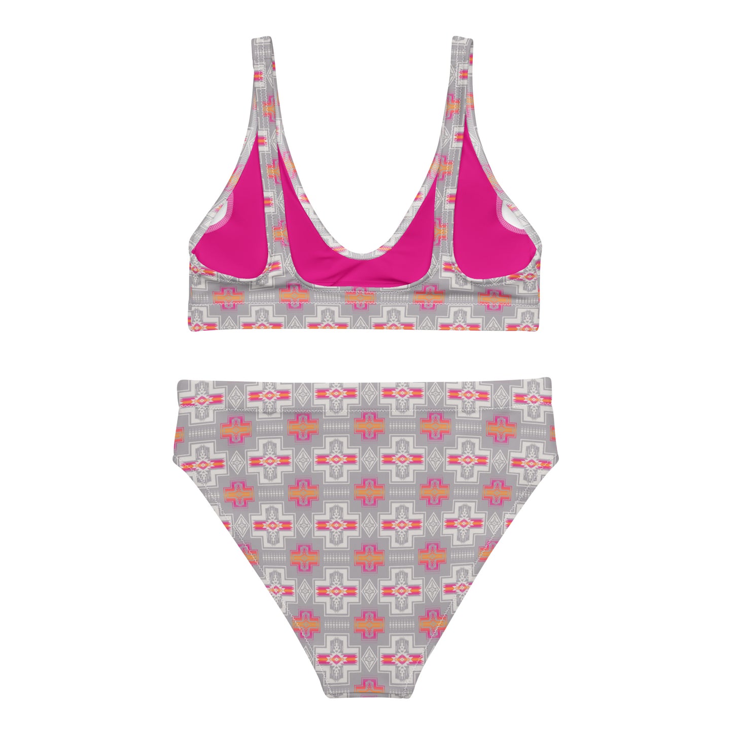 Yeehaw Pink Fire Aztec Bikini