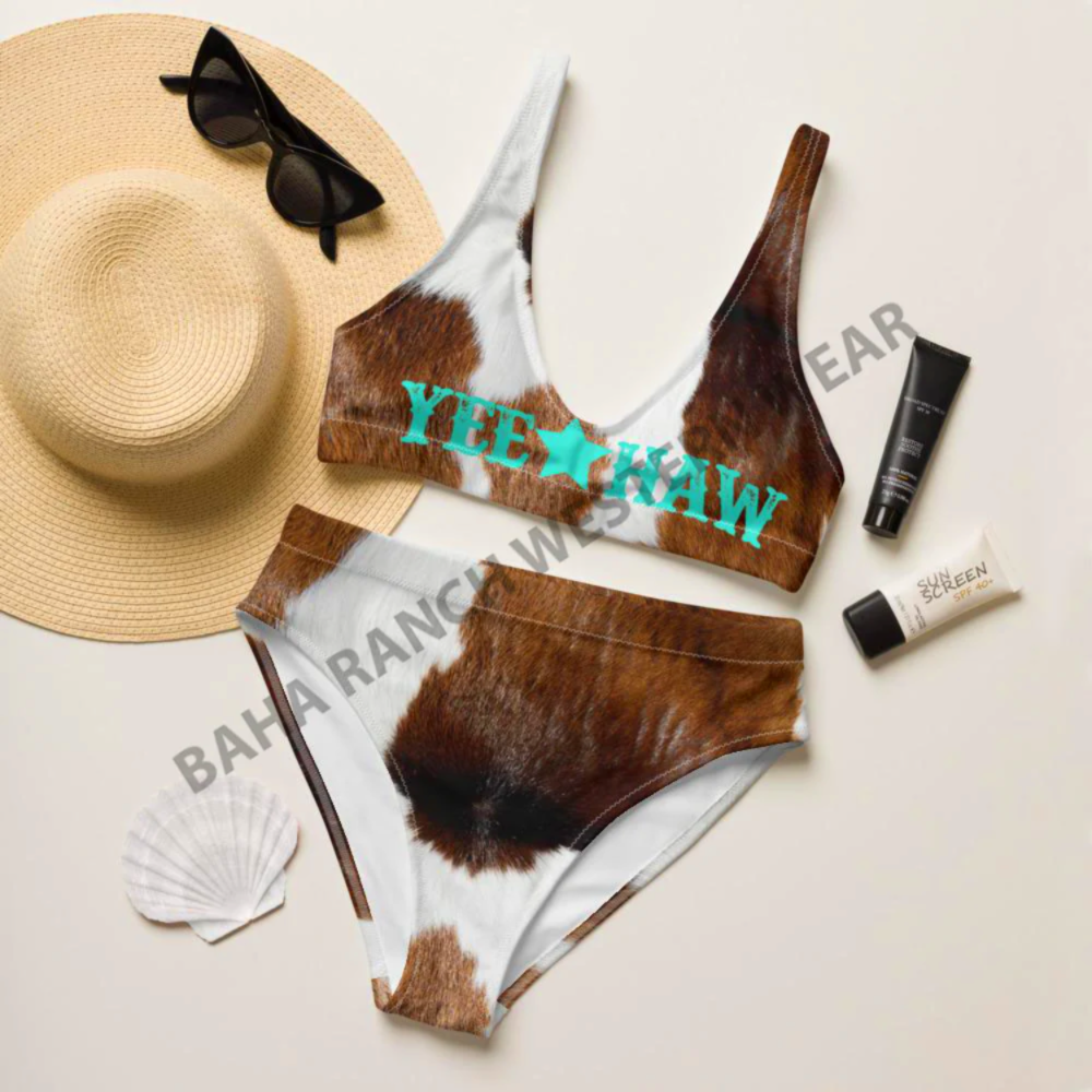Yeehaw Cow Print Bikini XL
