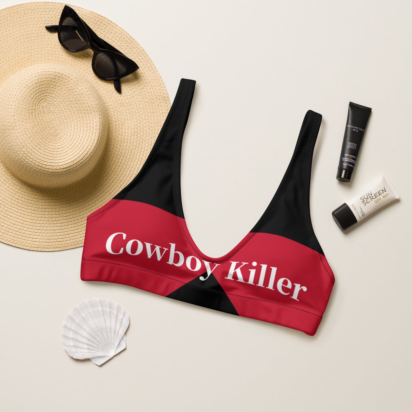 Ready to Ship Yeehaw Cowboy Killer Bikini Top Size Medium