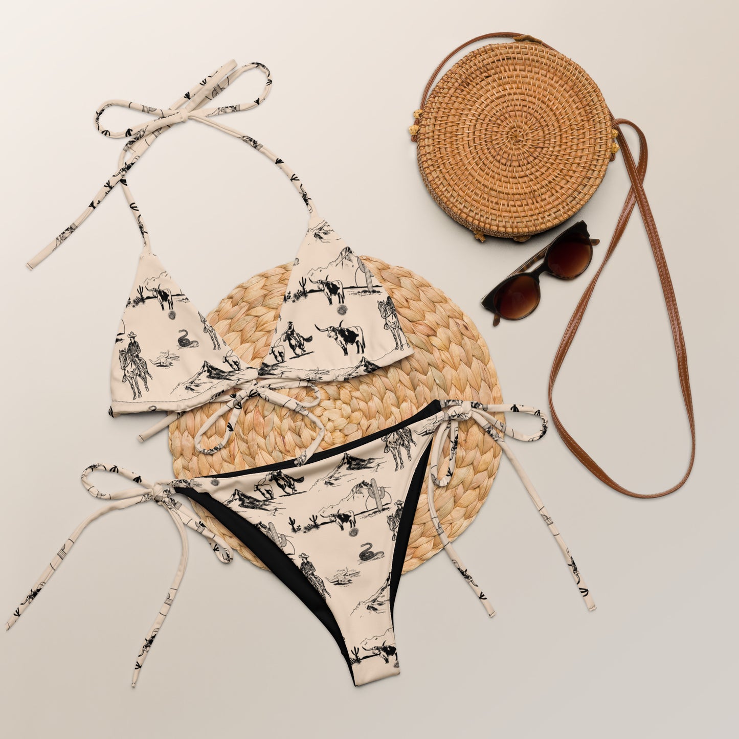 Yeehaw Cowboy Ranch String Bikini