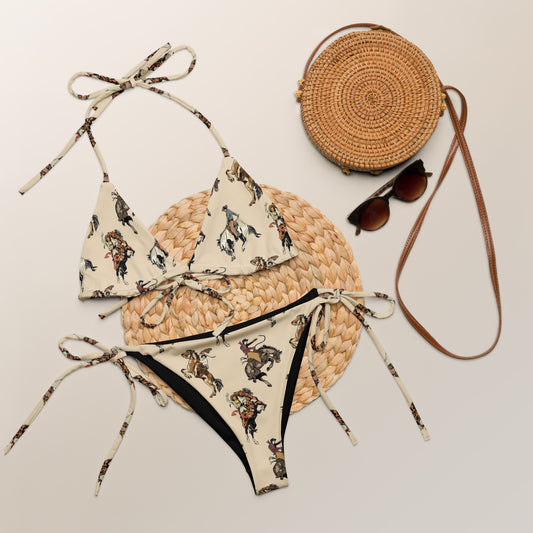 Yeehaw Vintage Cowgirl String Bikini
