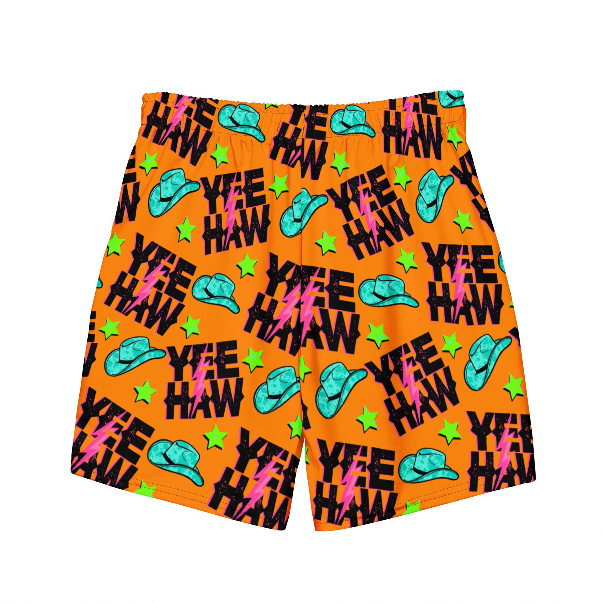 Printful Men's Yeehaw Cowboy Up Swim Trunks