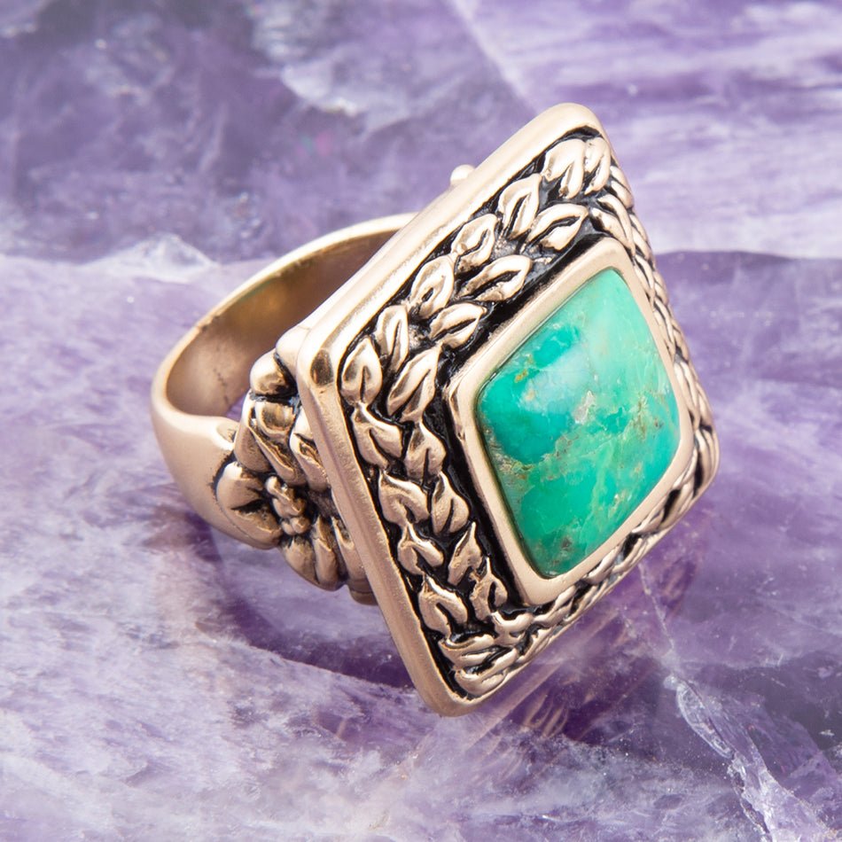 Aloha Lime Turquoise Ring