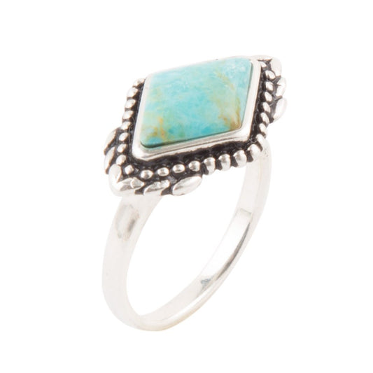 Anemone Petite Turquoise and Sterling Silver Ring