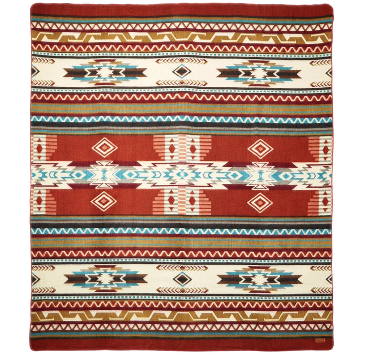 Antisana Earth Aztec Blanket from Ecuador