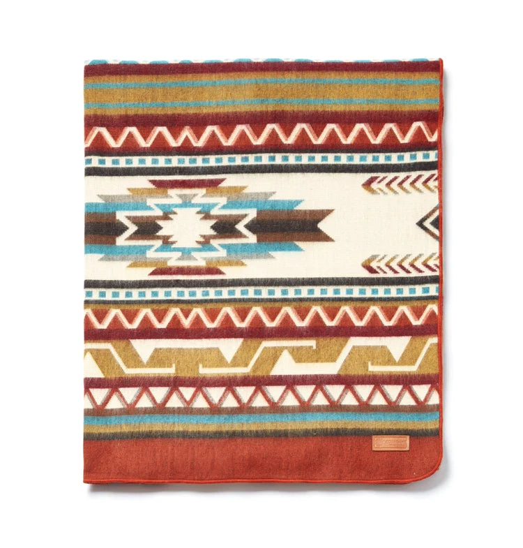 Antisana Earth Aztec Blanket from Ecuador