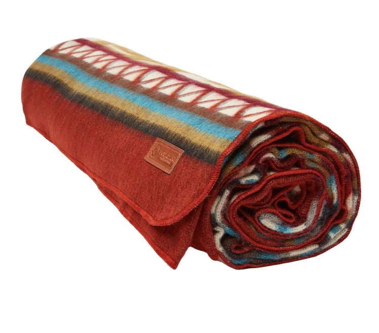 Antisana Earth Aztec Blanket from Ecuador