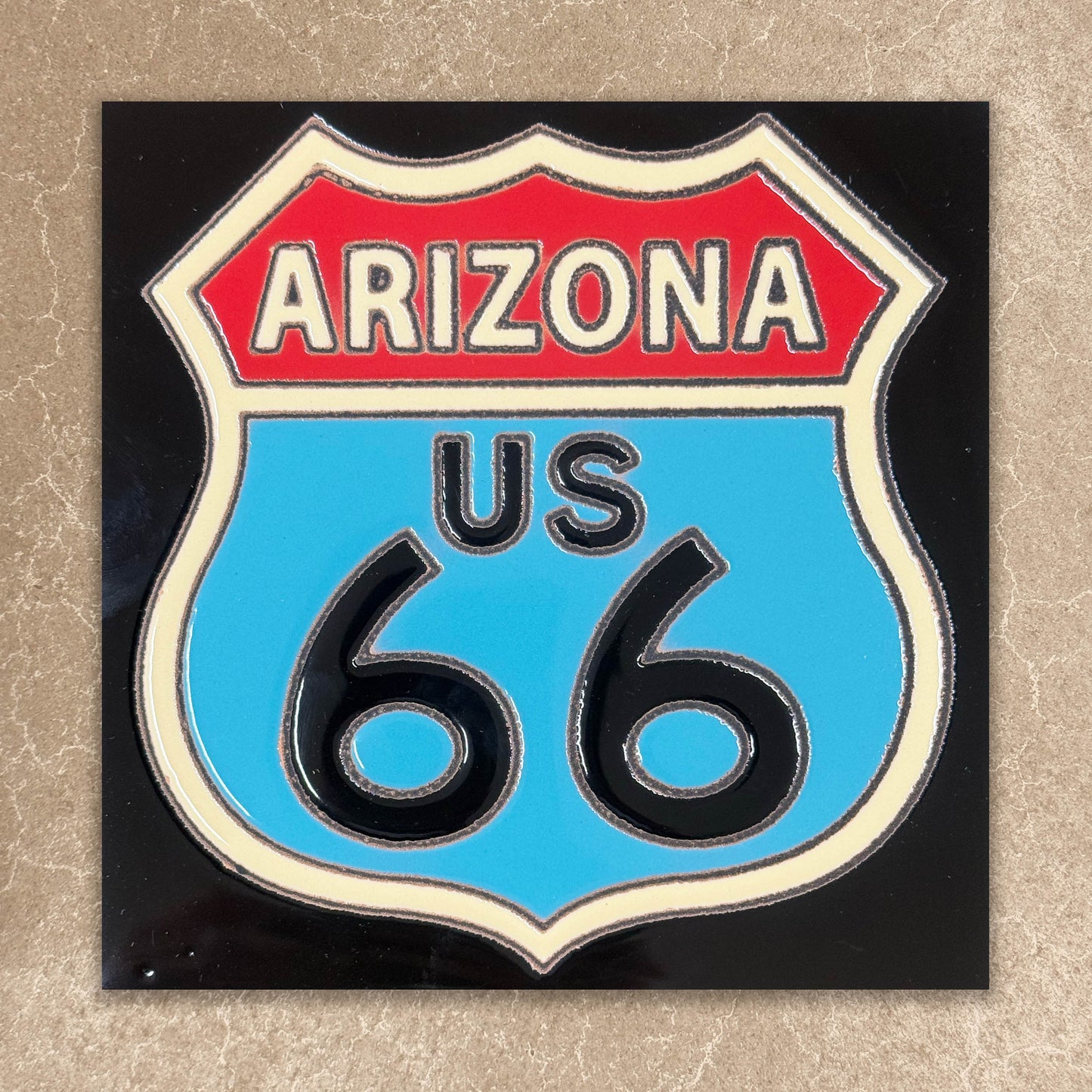 Route 66 Arizona Sign Tile