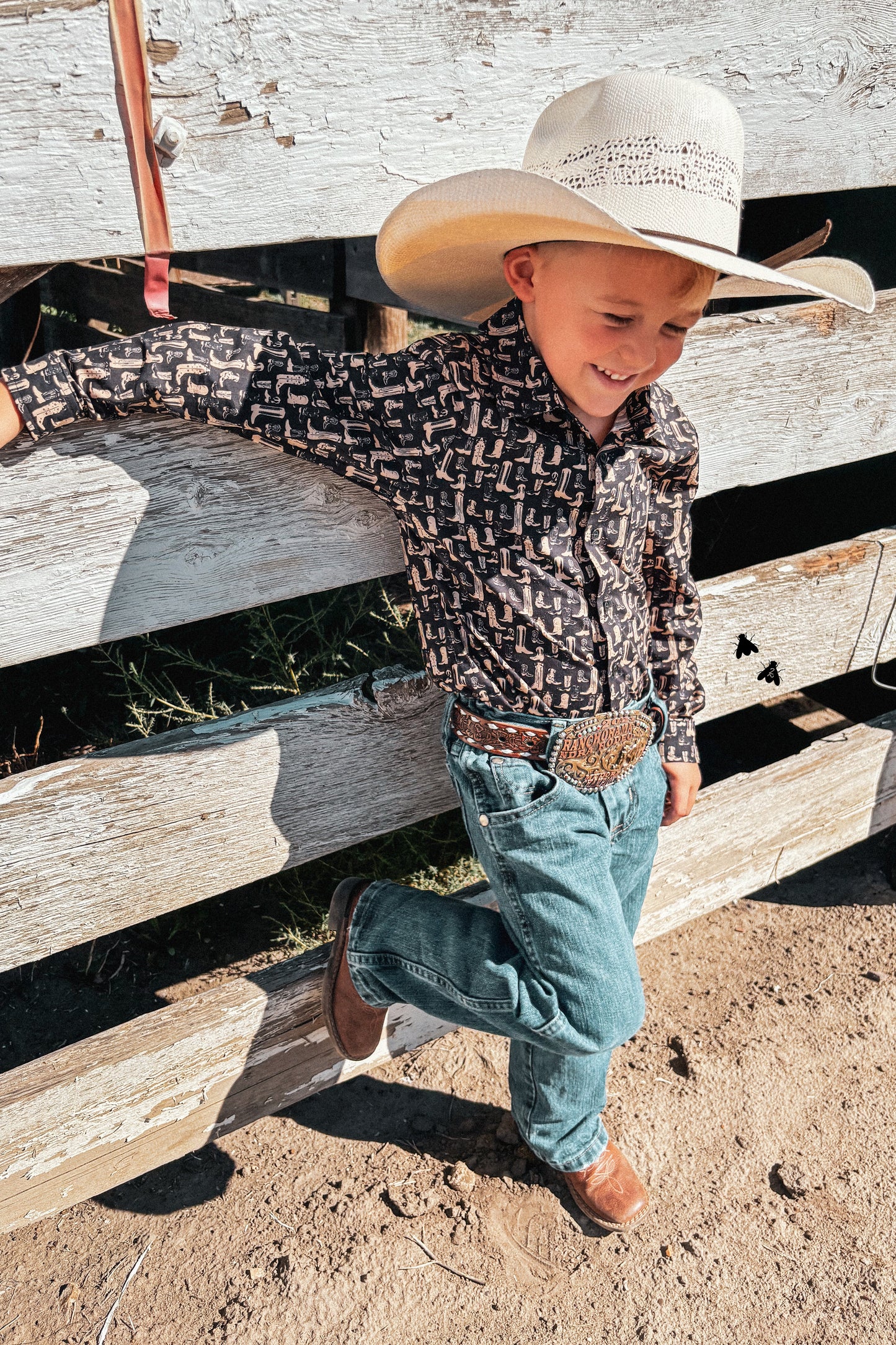 Cut A Rug L/S Kids Button Up