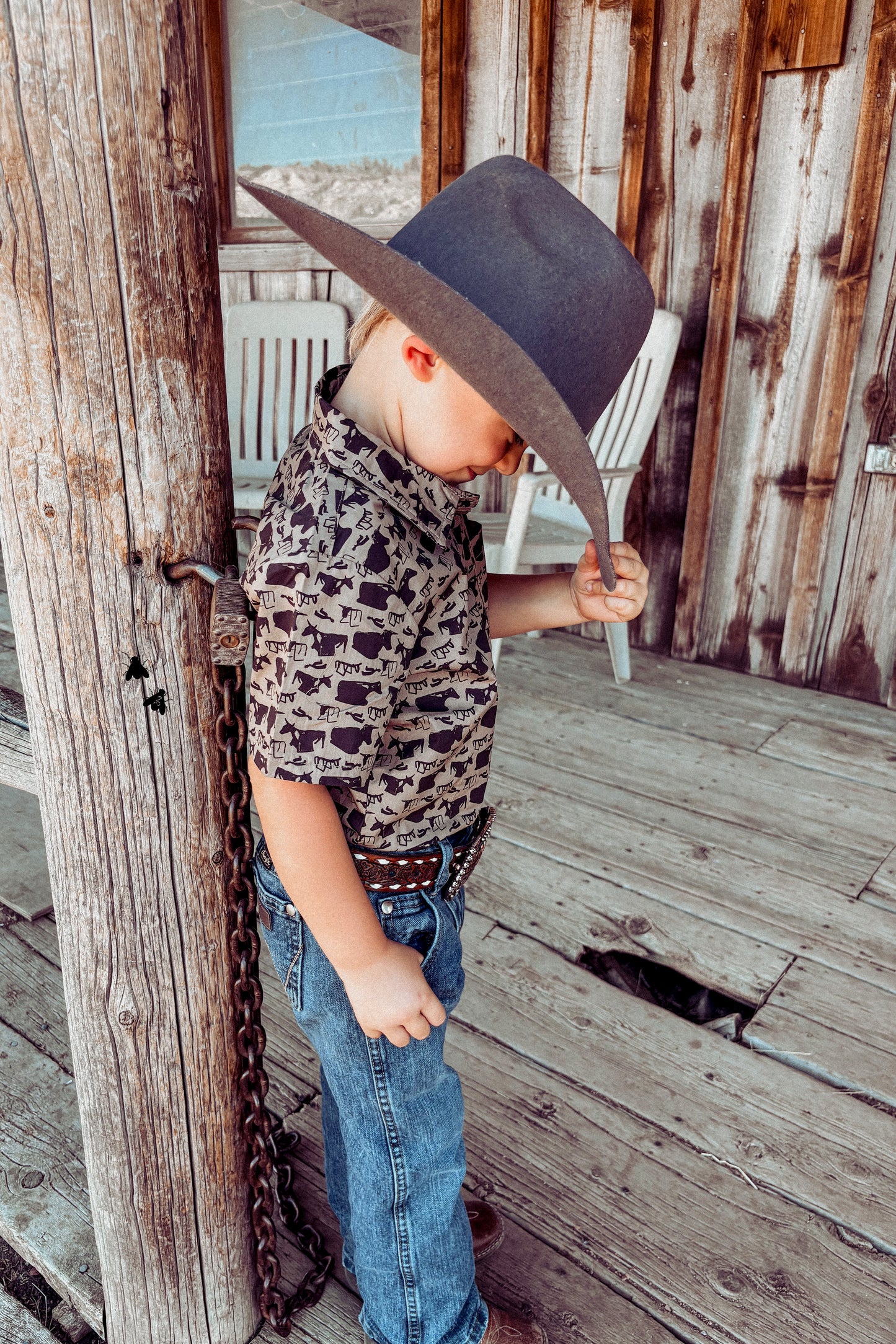 Ropin Practice Kids Button Up