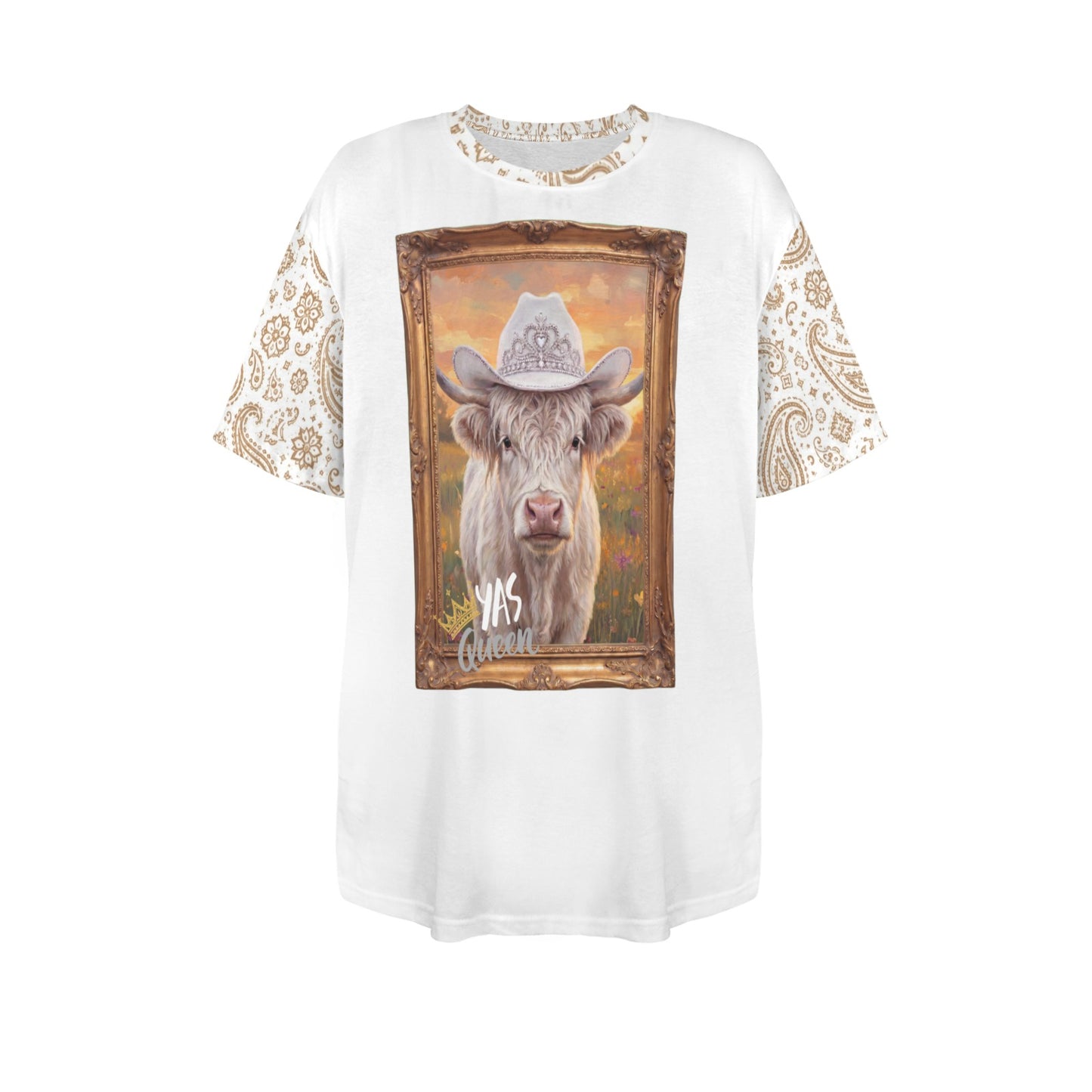 Baha Ranch Originals Softest Queen Highland Bandana Tee