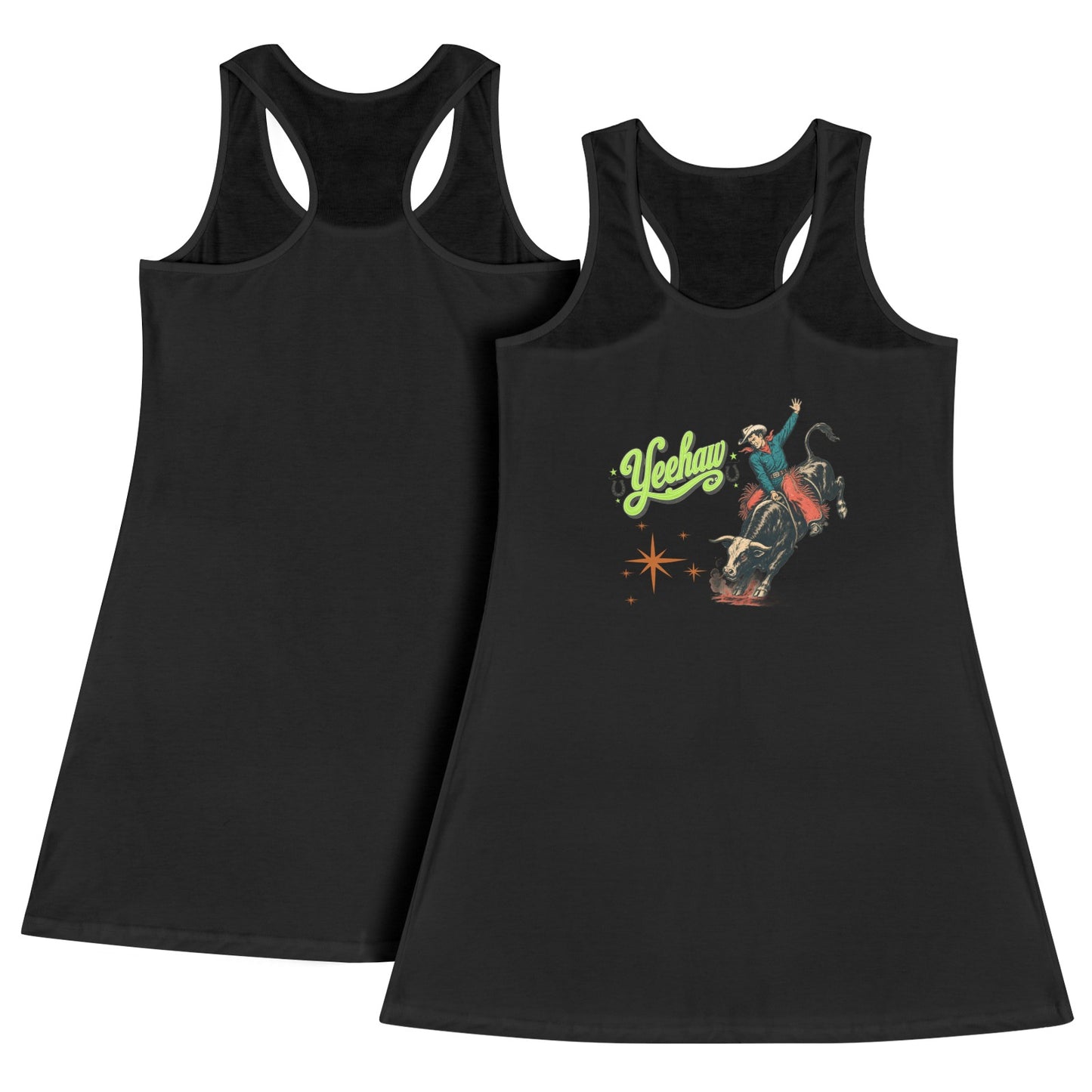Baha Ranch Yeehaw Bullrider Tank Dress Made in America