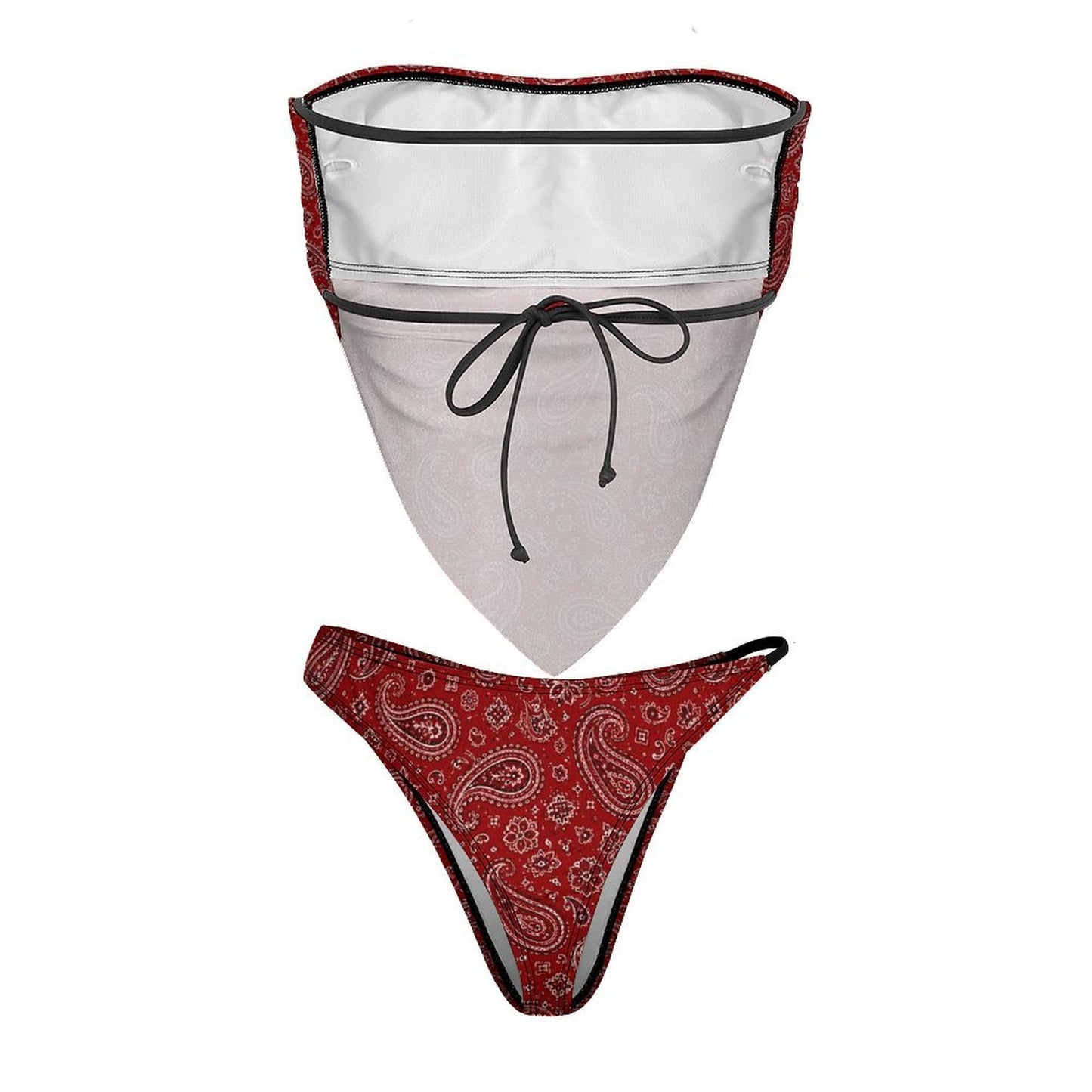 Baha Ranch Howdy Honey Bandana Print Handkerchief Bikini Set