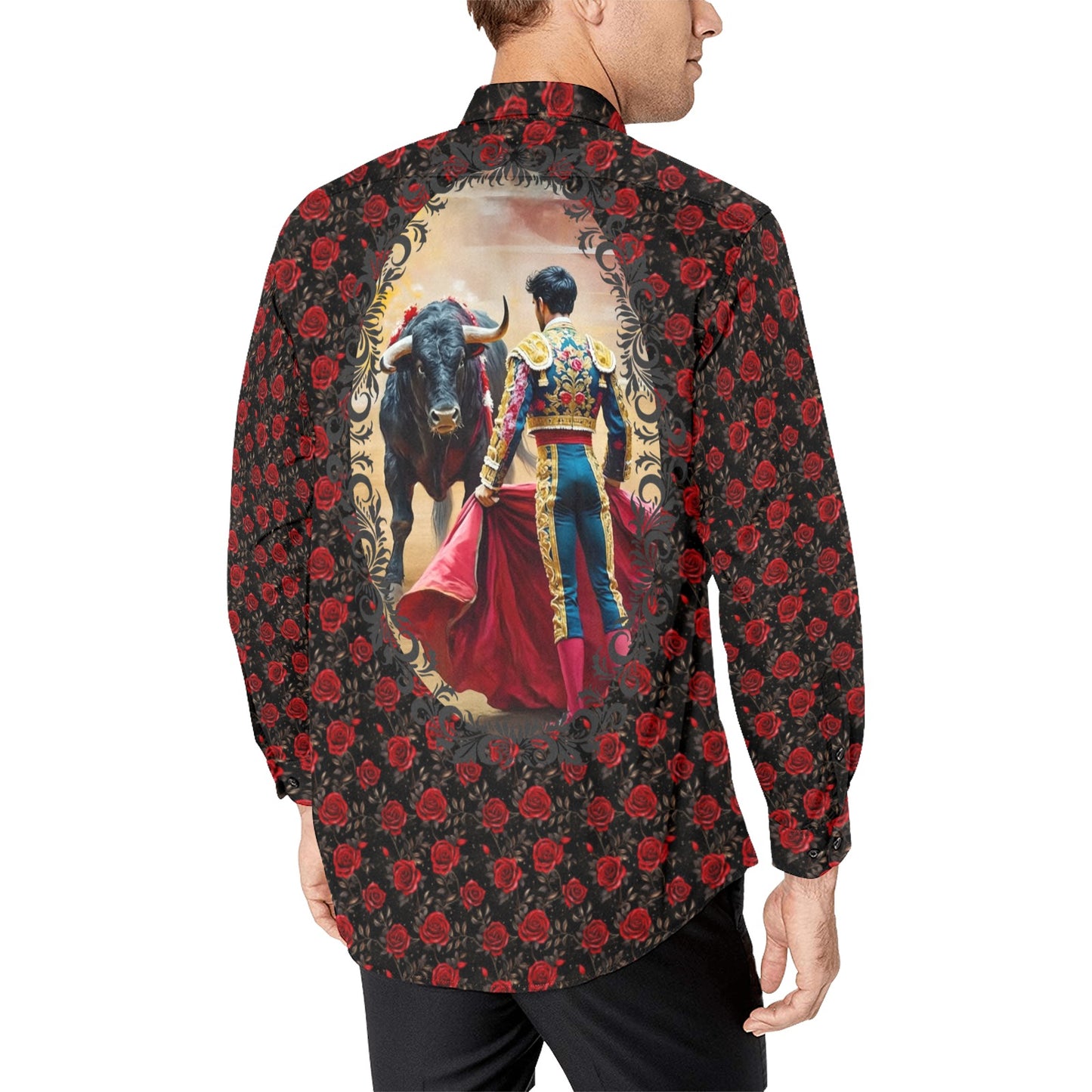 Colores de Mexico Matador & Bull Button Up Shirt