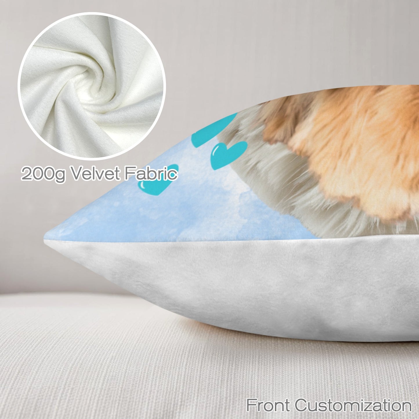 Baha Ranch Angel Pet Rainbow Bridge Custom Pillow Case Made in America