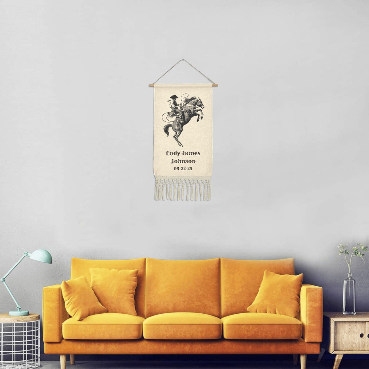 Baha Ranch Personalized Nursery Decor Wall Hanging Made in America