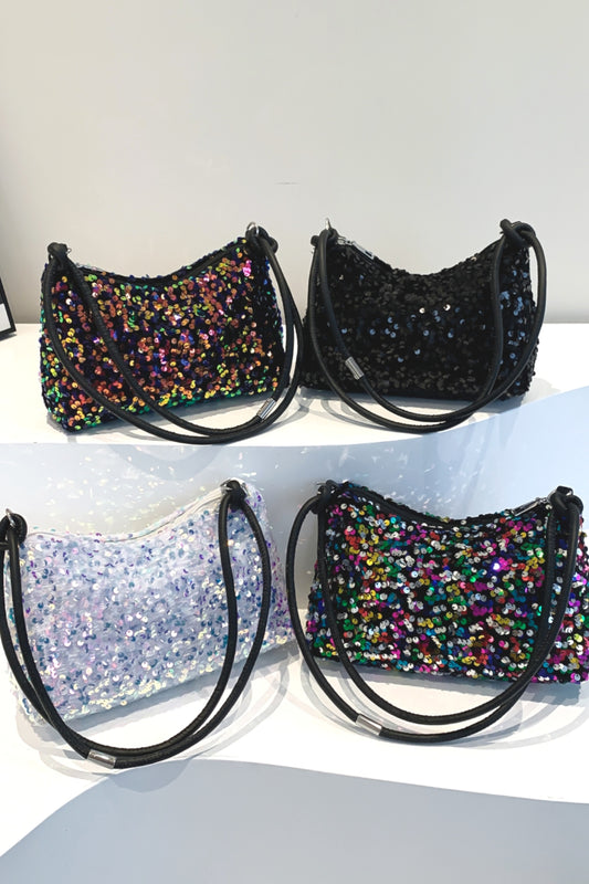 Sequin Double Strap Shoulder Bag choice of colors