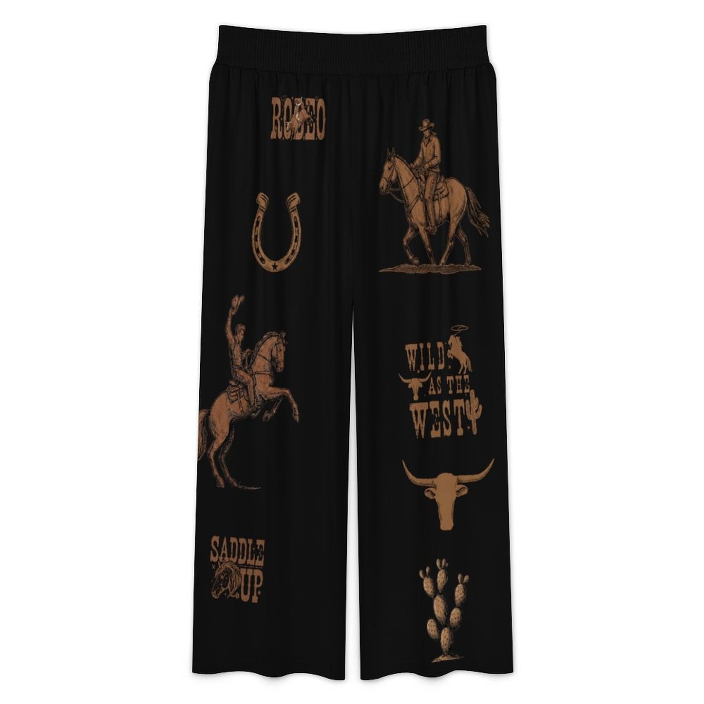 Baha Ranch All Western High Waisted Wide Leg Pants