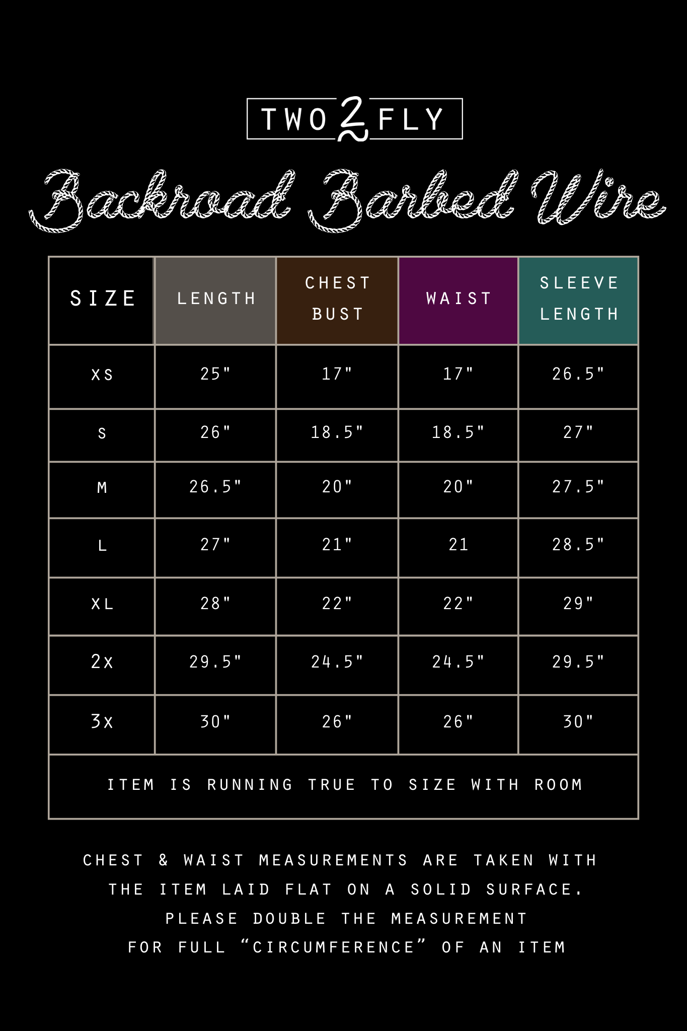 Backroad Barbed Wire Top - Size Small