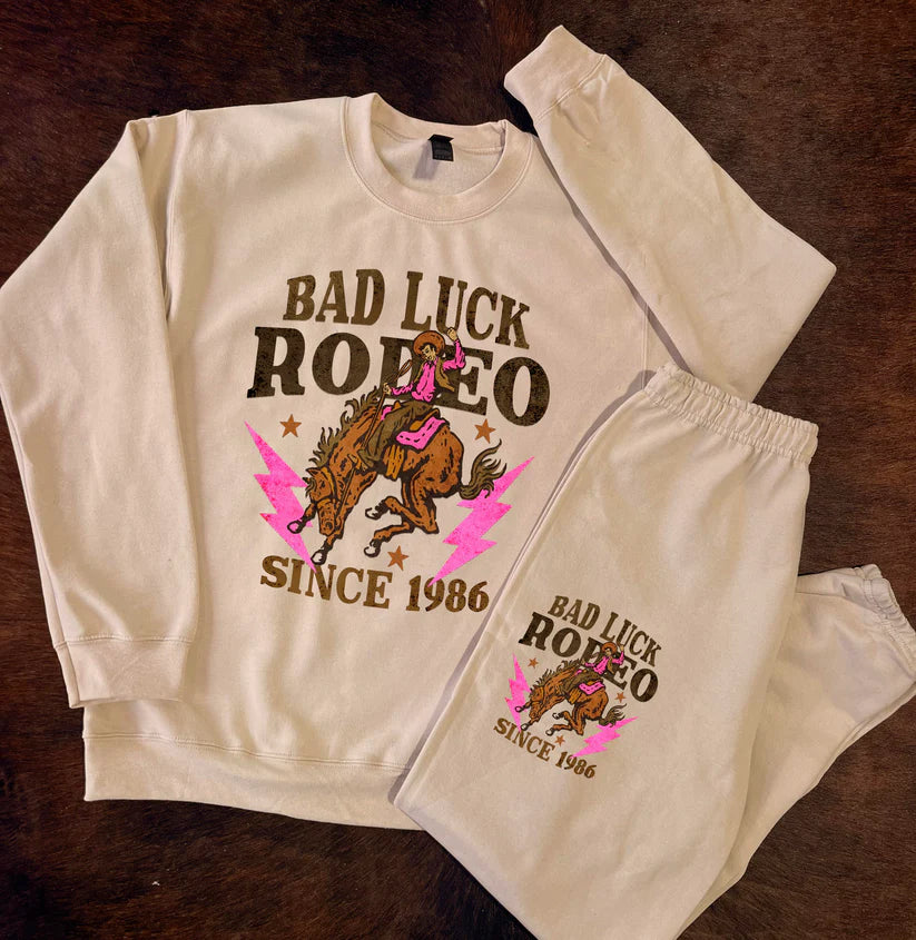 Bad Luck Rodeo Sweatshirt Sweatpants