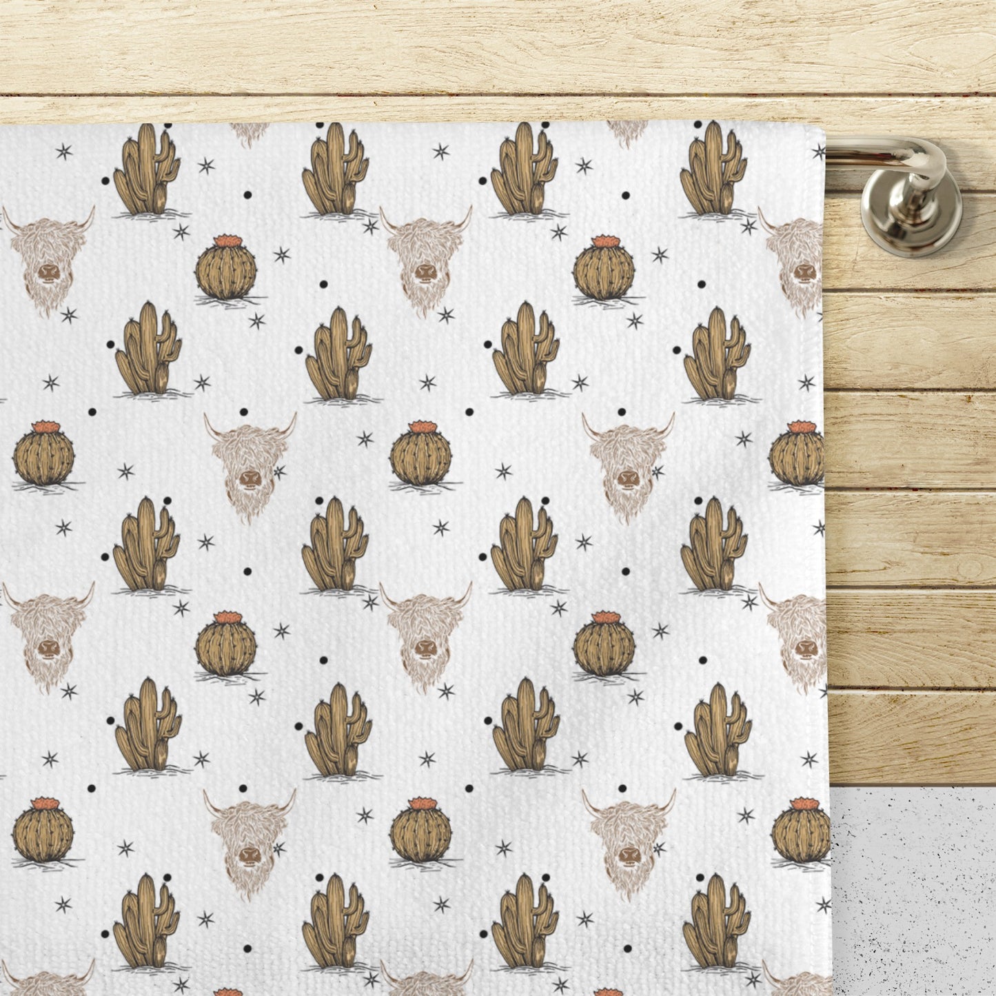 Baha Ranch Highlands Southwest Set of 4 Kitchen Dish Towels Made in America